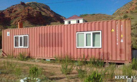 Г. Каракол продам контейнер 40т. Утеплен..окна пласт.
